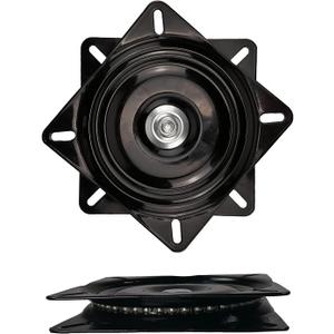 ACEANEA 2pieces 6inch Heavy-Duty bar Stool Rotating Plate Replacement, 360 Â° Square Rotating Mechanism for Lounge Chairs or Furniture, with Solid Ball Bearing Rotating Boat Base