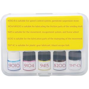 5PCS Watch Oil Kit Synthetic Lubricating Oil, Smooth Repair Tool for Watchmaker Workers, Lubricant Watchmaker Tools for All Watch Movements, Watch Repair Tools & Kits