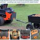 Zero Turn Mower Trailer Tow Hitch 1/4"(6mm) - Heavy Duty Lawn Mower Hitch with 3/4" Hole Center, Adjustable Slot Design, 2 Types of Carriage Bolts - Multi-Functional Trailer Hitch for Lawn Mowers