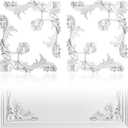 4 Pcs PU Ceiling Molding Kit 13.4 x 13.4 in Corners Decoration Murals Trim Premade Flowers Pattern French Style Wall Decor for Ceiling Decorative Panels for Wall