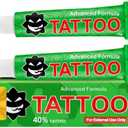 SKLO Tatto Cream, Intense Moisturizing with Shea Butter & Coconut Oil, Nourishing & Long Lasting Tatto Aftercare Cream, Fragrance-Free, Non-Greasy