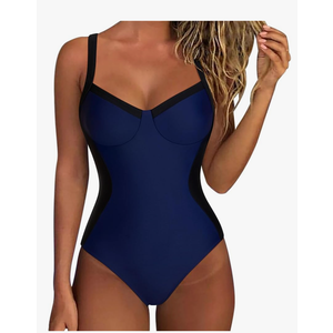 SUUKSESS Womens Tummy Control One Piece Swimsuit Sexy Crisscross Back Bathing Suit Large