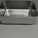 Stainless Steel Cat Litter Box - Large Metal High-Sided Pan for Cats, Pets, Non-Stick, Odor-Free, Easy to Clean, Splash-Proof, Durable (17.7" L x 13.8" W x 6" H)