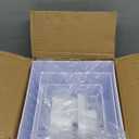 6 Pcs White Buffet Risers, Acrylic Display Stands for Party Catering, Dessert, Cupcake, Jewelry, Collectibles, Nesting & Stackable Food Display Risers with Hollow Bottoms (8",7",6",5",4",3") - Includes Tabletop Signs & Markers