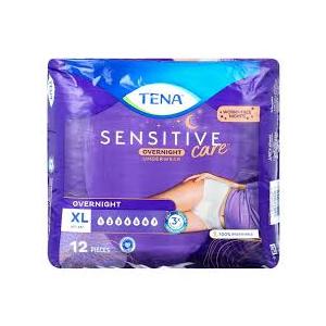 TENA Sensitive Care Overnight Incontinence Underwear for Women, XL, 12 Count 