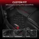 LASFIT Floor Mats for Jeep Gladiator JT 2020-2025 2026 All Weather TPE Custom Fit Pickup Truck Mats Floor Liners 1st & 2nd Row, Black