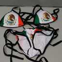 Tuaakeo Trinidad and Tobago Flag Women Two Piece Swimsuit Sexy Swimwear Halter String Triangle Bikini Sets, No size