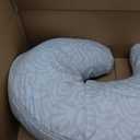 Boppy Nursing Pillow - Firm, Ergonomic U-Shaped Bottle and Breastfeeding Pillow with High Lift for Comfort and Support, Spacious Surface - Cream Retro Squiggles