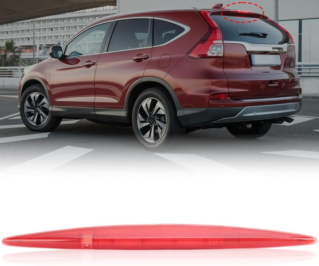 3rd Third Brake Light for Honda CRV CR-V 2012 2013 2014 2015 2016 LED High Mount Stop Light Brake Lights 3rd Stop Lamp (Red Shell)