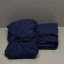 Extra Deep Pocket Queen Sheet Set - 4 Piece Breathable & Cooling Bed Sheets - Hotel Luxury Sheet Set - Soft, Wrinkle Free and Comfy - Easily Fits Extra Deep Mattresses - Deep Pocket Navy Blue Sheets