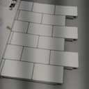 Art3d 10-Sheet Peel and Stick Backsplash, 12 in. x 12 in. Subway 3D Wall Panels, Mono White with Gray Grout