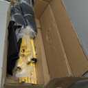 Portable Pickleball Net Set with Wheels, Regulation Size 22 FT & Half Court 11 FT, Steady Metal Frame Pickle Ball Net Set System with Carry Bag for Backyards, Driveways, and Garages (Black&Yellow)