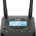 1Mii B06Pro+ HiFi Bluetooth Receiver, Hi-Res Bluetooth 5.1 Wireless Audio Adapter w/LDAC for Home Stereo, Long Range Bluetooth Receiver aptX HD Low Latency Volume Control LCD Display (B06Pro+ Black)