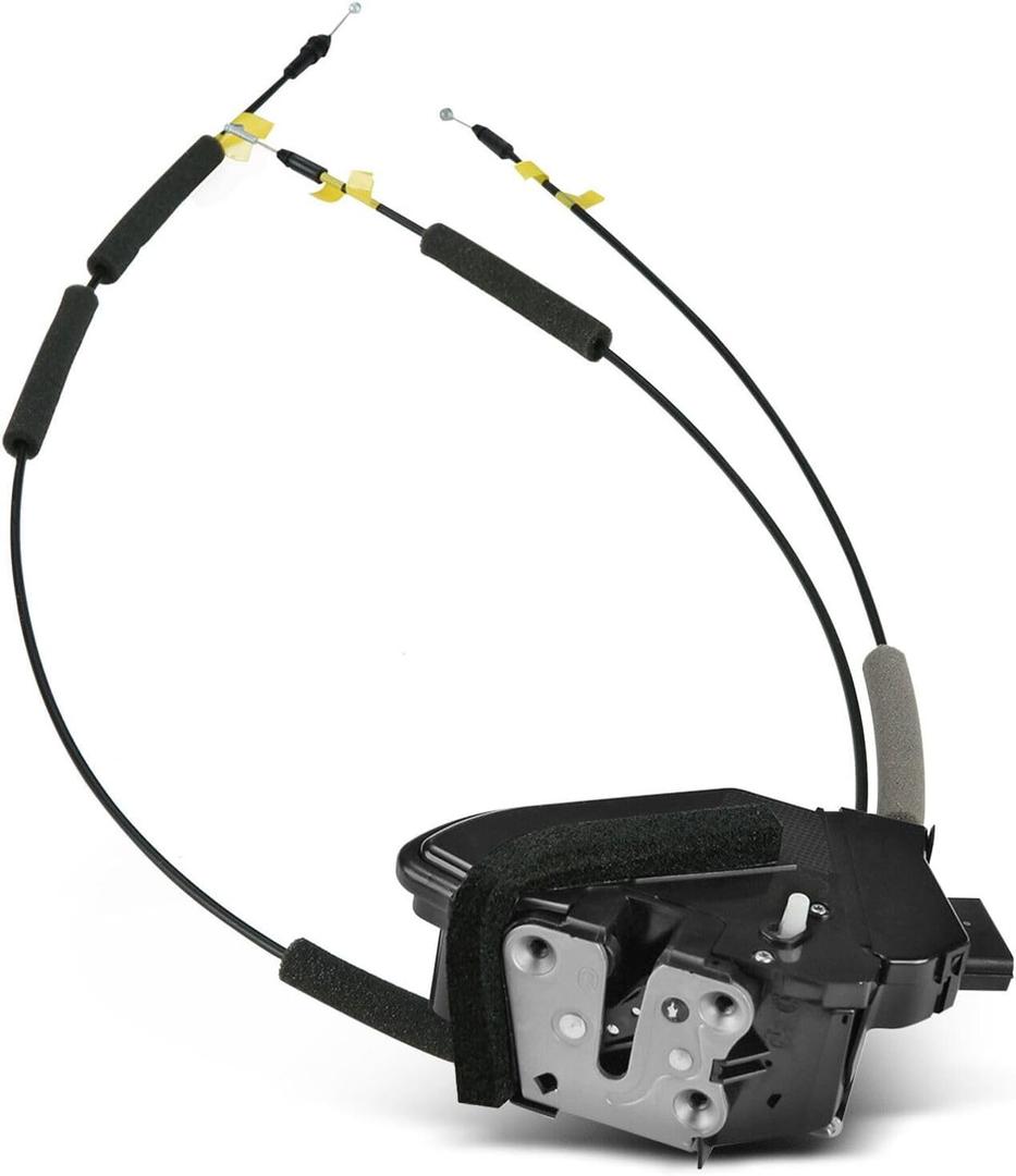 Power Door Lock Actuator Door Latch with Cables, Fits for 2013-2019 Nissan Sentra Rear Left (Driver Side Rear), Repalces OEM 82501-3SG0A, 82501-9AN0A, DL338