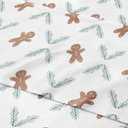 Flannel Christmas Sheets - 100% Cotton Flannel Sheet Set - Full Size - Soft & Cozy - Thick Warm Heavyweight Winter Bed Set - Deep Pocket Holiday Bedding for Women, Men and Kids - Gingerbread Cookie
