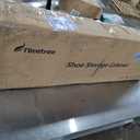 Shaker Barn Door Shoe Cabinet - 3 Flip Drawers & 3-Tier Adjustable Shelves, Ultra Slim Freestanding, Modern Rustic Brushed Black Farmhouse Shoe Rack for Entryway, Hallway, Foyer & Mudroom Black