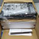 VASAGLE Laundry Sorter, 43.5 Gal. (165 L) Laundry Hamper Basket with 3 Compartments, Rolling Cart with Wheels, Shelf, Removable Bags, Pockets, Slate Gray and Charcoal Gray UBLH031G01