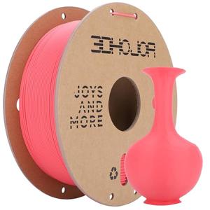 3DHoJor Matte PLA Filament 1.75mm, Upgrade 1kg Cardboard Spool PLA Filament 1.75 PLA 3D Printing Filament, Print with Most 3D Printers Using 3D Filament-Strawberry red