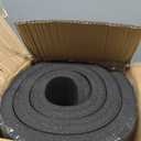 CAP 1" Extra Thick Yoga Mat, Exercise Mat with Strap, 71"L x 24"W x 1"Th, Black