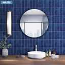 Tilingview 30 PCS Peel and Stick Backsplash Tile for Kitchen/Bathroom/Living Room, 3"x 9" Self-Adhesive Subway Tile for Backsplash, Imitation Glazed Tiles/Handmade Tiles (Matte Navy Blue)