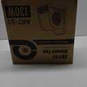 Air Mover Blower Fan - High Velocity Utility Fan for Drying, Cooling, Ventilating and Exhausting, Pivoting Floor Fans with 3 Speeds for Home Use and Job Site, 2 Outlets, 355CFM, Black