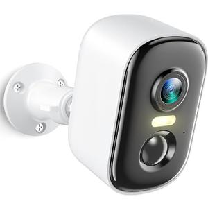 Security Cameras Wireless Outdoor, 2K Battery Powered WiFi Cameras for Home Security with AI Motion Detection, Color Night Vision, Siren Alarm, 2-Way Talk, IP66 Waterproof, Cloud/SD Storage