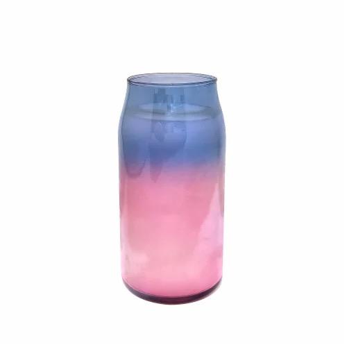Pink Prayer Candles, 1 Pack - 6" Tall Pillar Candles for Religious, Memorial, Party Decor, Vigil and Emergency Use - Vegetable Oil Wax in Plastic Jar Container
