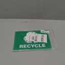 10 Pack Recycle Stickers 107 Inches Vinyl Green Weatherproof Self Adhesive Sign for Trash Cans Waste Bins Home Business
