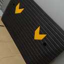 VEVOR 3" Rise Rubber Threshold Ramp for Doorway,Door Ramp with Non-Slip Textured Surface,33069lbs Load Capacity, Rubber Curb Ramp for Wheelchair and Scooter (Black)