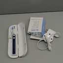 PRO-SYS VarioSonic Plus+ Professional Electric Toothbrush Full Kit, Rechargeable Powered Toothbrush with Travel Case, 5 Brush Heads, 5 Modes, Extra Long Battery, Pressure Sensor and Timer (White)