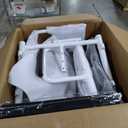 Patient Lift Transfer Chair for Home, 440lbs Capacity,Equipped with a Hydraulic Lift Bar, Commode, and Dining Table4 in 1 Shower Chair with 180 Split Seat, for Elderly Transfer to Bed/Toilet (Blue)