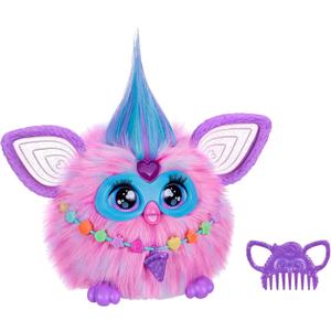 Furby Cotton Candy, 15 Fashion Accessories, Interactive Plush Toys for 6 Year Old Girls & Boys & Up, Voice Activated Animatronic, Pink & Blue 