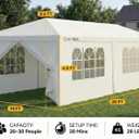 HOTEEL 10x20 FT Party Tent Outdoor Canopy Tents for Parties with 6 Removable Sidewalls, Carpas para Fiestas Waterproof for Gazebo Large Backyard Shelter Patio Wedding Events Tent BBQ