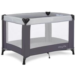 Dream On Me Nest Portable Baby Playard, Lightweight Foldable Travel Play & Nap Space with Carry Bag, Breathable Mesh Sides for Infants & Toddlers, Compact Indoor Outdoor Use, Grey