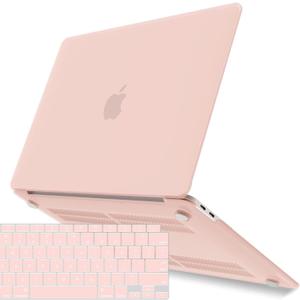 IBENZER Compatible with New MacBook Air 13 inch Case 2022 2021 2020 M1 A2337 A2179 A1932, Plastic Hard Shell Case with Keyboard Cover for Mac Retina Display with Touch ID, Sakura Pink,AT13SKPK+1