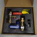 HYDRO MASTER Tankless Water Heater Service Valve Kit with Pressure Relief Valve 3/4-Inch IPS Isolator Clean Brass