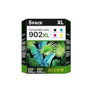 902XL Ink Cartridge Combo Pack for HP 6958 6970 Printer Compatible for HP 902 HP902 XL HP902XL to OfficeJet 6978 6968 6960 6975 6956 6961 6963 6964 6962 6950 6954 6951 Black Cyan Magenta Yellow