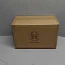 Rattan Decorative Box with Lid, Rectangular Woven with Glass for Display, Set of 2 Wicker for Decor