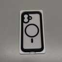 Miracase for iPhone 17 Case 6.3'', Full-Body Bumper Military Drop Protection Outdoor Phone Case with Built-in Glass Screen &Camera Control, Easy Installation, No Gap, Compatible with Mag Safe,Black