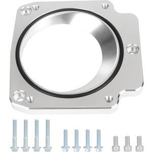YESHMA Billet LS Throttle Body Adapter LS1 3 Bolt Intake Manifold to LS3 4 Bolt Throttle Body Compatible with DBC LM7 LR4 LQ4 LS6 L59 LQ9 LM4 L33 LSX 4.8L 5.3L 5.7L 6.0L