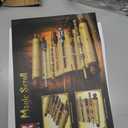 Magic Wand Scroll Building Set for Adults, MOC Magic Wizard Wand Model Kit Can Be Hung on The Wall, Home Office Decor Kit, Creative Toys