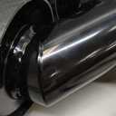 LCGP 2 Pack Carbon Fiber Exhaust Tip 2.5" Inlet to Dual 3.5" Outlet 9.8" Long Black Stainless Steel Y Pipe Tailpipe tip