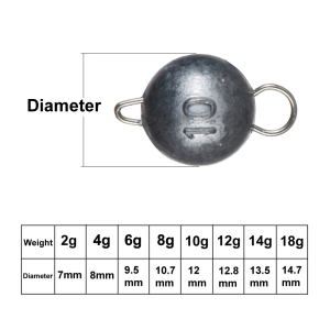 Magnoloran 20Pcs Round Fishing Weights Sinkers Ball Fishing Weights Casting Drop Shot Sinkers Catfishing Sinkers Lead Weights Sinkers with Barrel Swivels for Saltwater Freshwater Fishing-(3.5-10g)