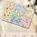 Seorsok Compatible with MacBook Air 13 Inch Case 2022 2021 2020-2018 Release A1932 A2179 M1 A2337 Touch ID,Colorful Blooming Flower Plastic Hard Shell Case with Keyboard Cover,Pink Floral