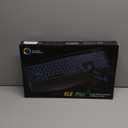 Wireless Keyboard and Mouse Backlits, Wrist Rest, LED Mouse, Rechargeable Ergonomic Keyboard with Phone Holder, Silent Light Up Combo for Computer, Mac, PC, Laptop, Chromebook (Purple)