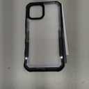 CENHUFO Privacy for iPhone 12 Case/iPhone 12 Pro Case, Full Body Phone Case with Built-in 9H Tempered Glass Privacy Screen Protector and Camera Lens Protector, Shockproof Bumper Clear Cover -Black