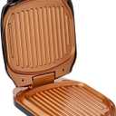 Gotham Steel Electric Grill Low Fat Multipurpose Sandwich Grill with Nonstick Copper Coating  As Seen on TV Large
