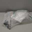 QEEIG Narrow C Shaped Side Table Set of 2 Living Room Sets Slim Couch Tray Tables Skinny Thin Small Farmhouse 7 inch Width, Rustic Brown (017-18BN)