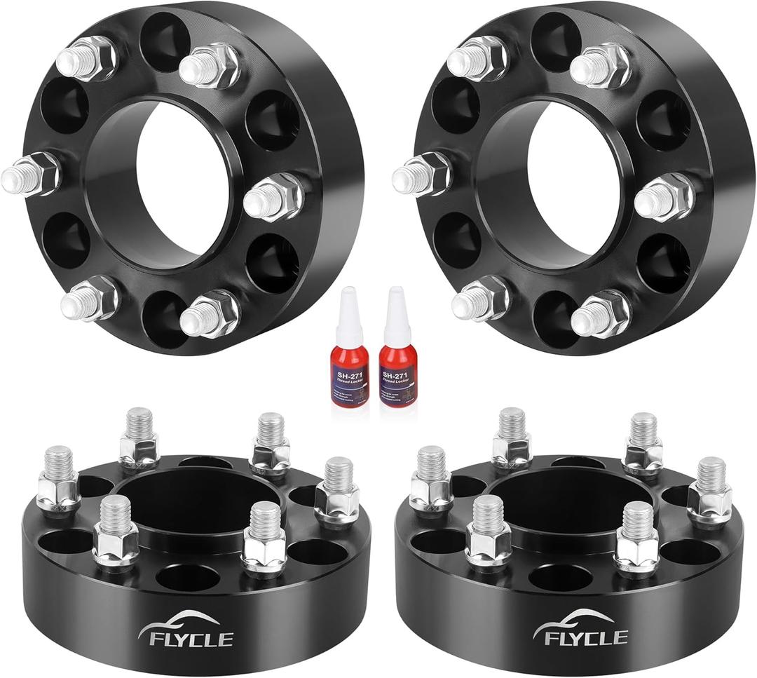 6x5.5 Hubcentric Wheel Spacers for 1999-2026 Silverado Sierra 1500, 1.5 inch 6 Lug 6x139.7mm Forged Wheel Spacers 14x1.5 Studs & 78.1mm Hub Bore for Chevy Tahoe Avalanche Suburban Escalade