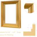Canvas Floater Frames for 16"x20"Canvas Paintings,Canvas Frame,Floating Frames for Canvas with 0.6"~0.9" Deep for Wall Decor (Gold)